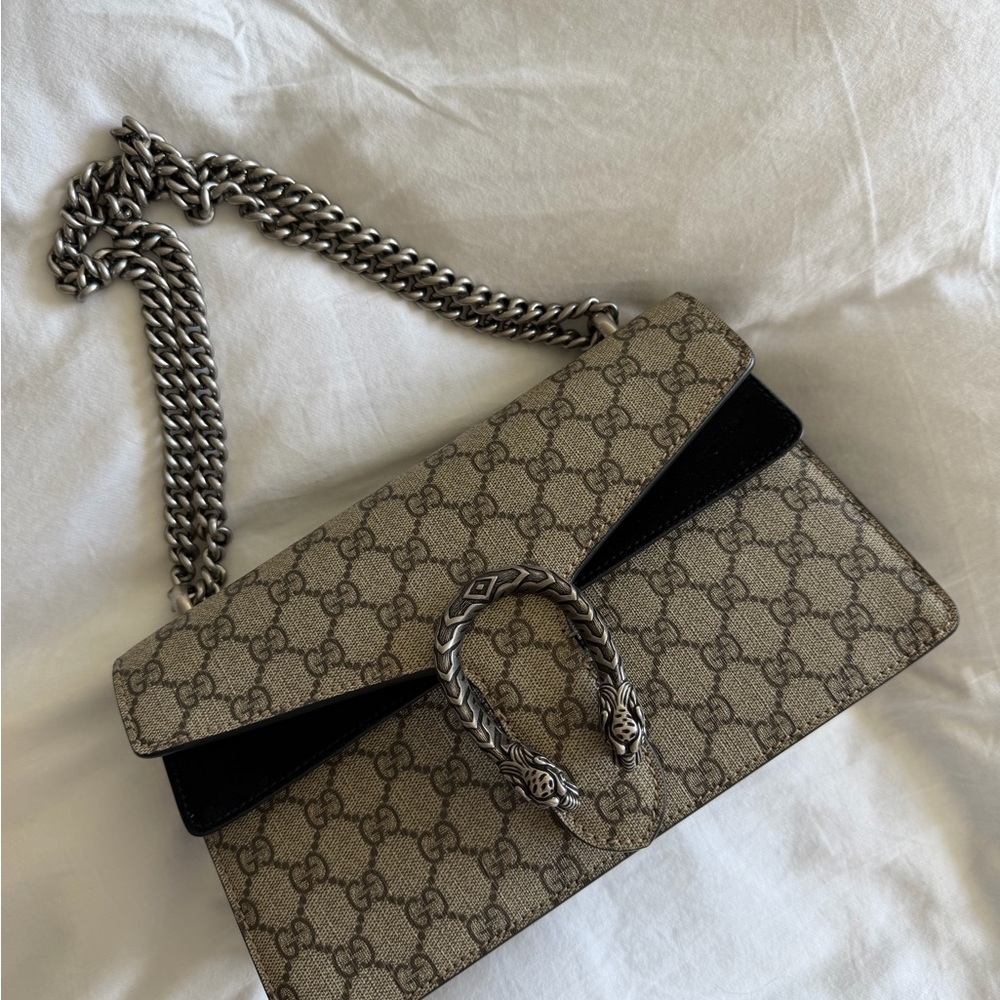 Gucci Beige and Black Shoulder Bag